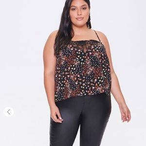 $7 Sale $ Floral Print Cropped Cami
